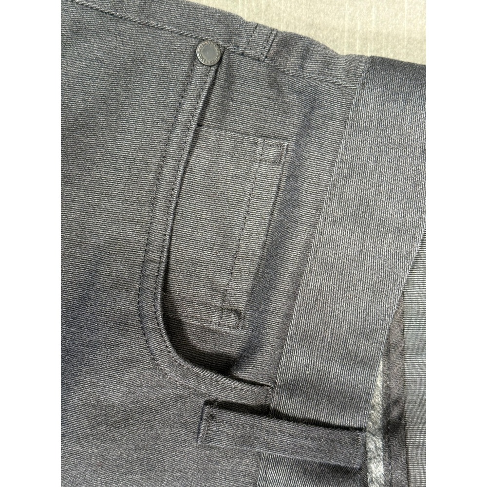 Kenneth Cole Reaction Mens Slim Fit Pants 32x30 Charcoal Gray Heather 5-Pocket - Picture 6 of 11